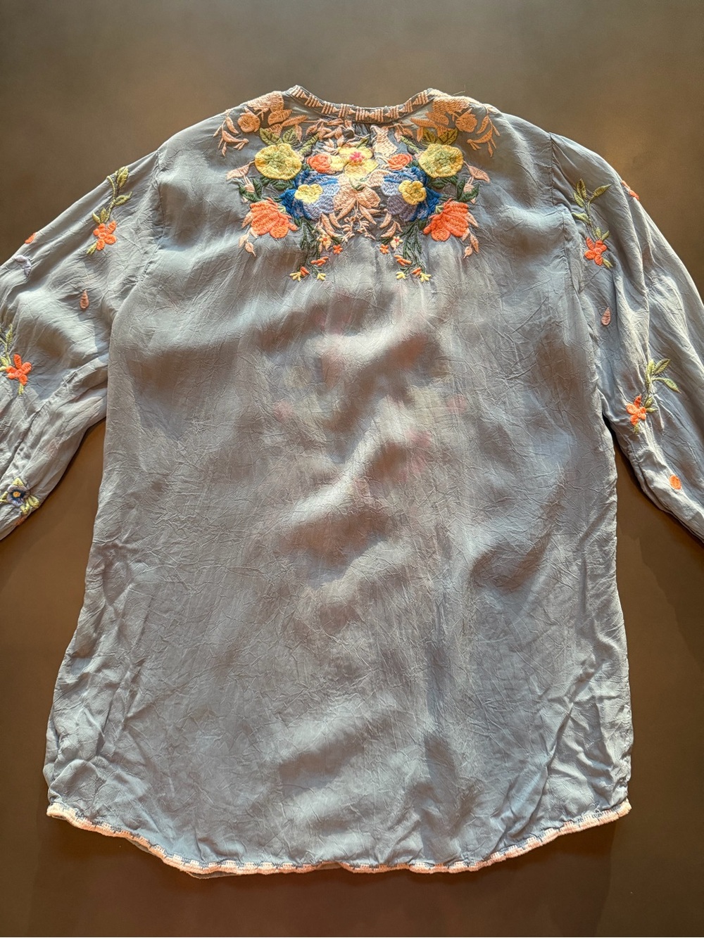 Johnny Was Taifa Embroidered V-Neck Floral Tunic, SZ Small… on website for $150 - Picture 8 of 10